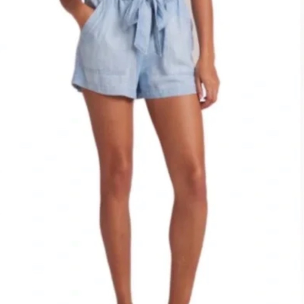 Bella Dahl tie waste chambray short size medium